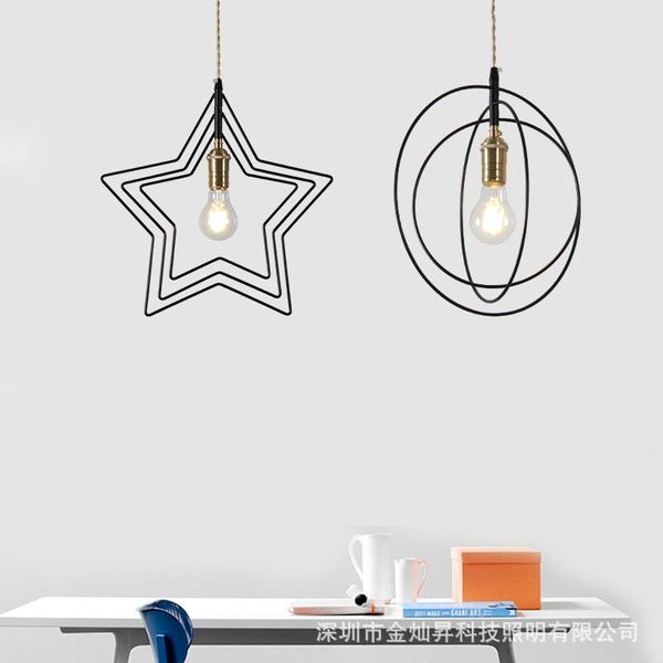 

pendant lamps vintage iron bathroom fixture lustres para quarto nordic decoration home lampes suspendues hanglampen