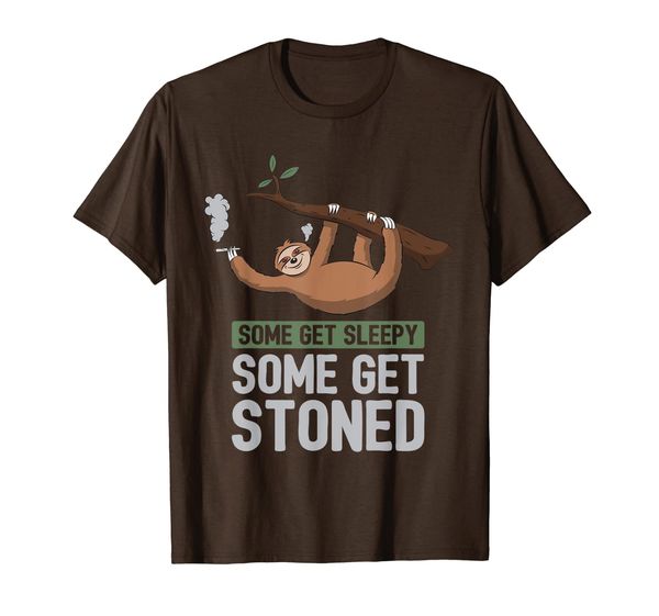 

some get sleepy some get stoned funny shirt gift men women, White;black
