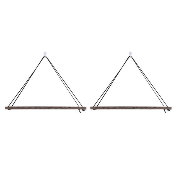 

hooks & rails 1 set wall storage boards hanging rope shelving decorative holder