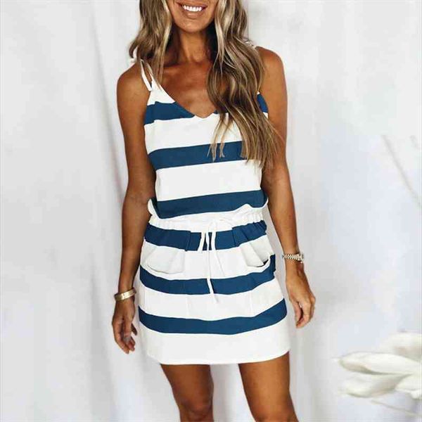 

womens v-neck rainbow vertical stripe sleeveless vest midi dress, Black;gray