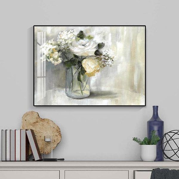 

paintings dining room background wall, bedroom bedside flower vase kitchen painting