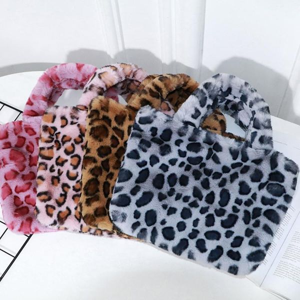

duffel bags 2021 faux fur handbags women's autumn and winter purses cosmetic girl