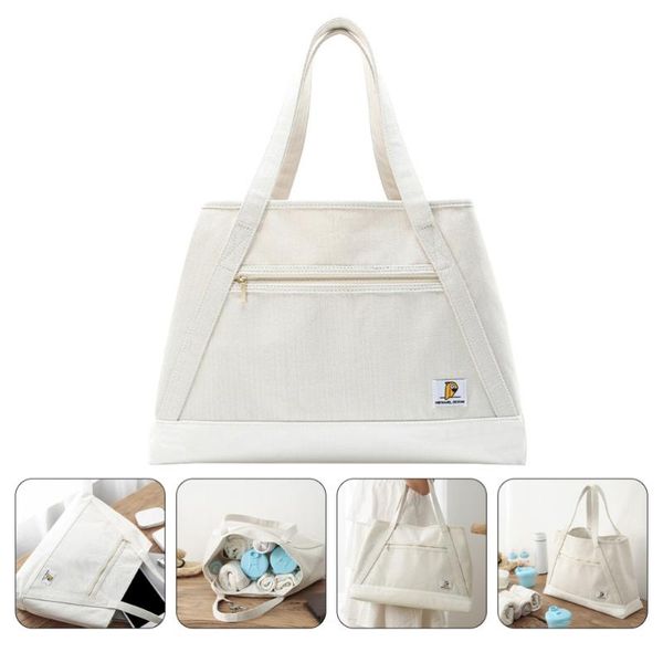 

diaper bags 1pc mommy storage bag portable nappy organizer container (beige)