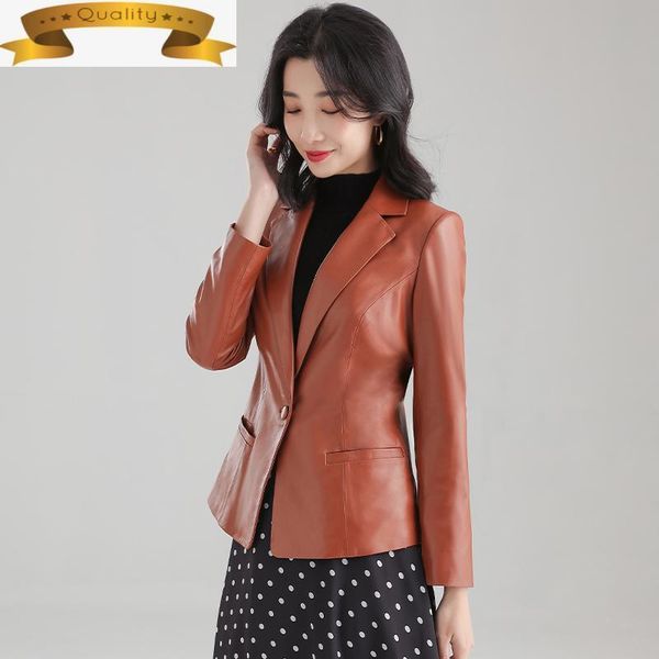 

jacket women's genuine leather women coat female 100% sheepskin clothes 2021 mujeres abrigos g13101-1 pph1133 & faux, Black