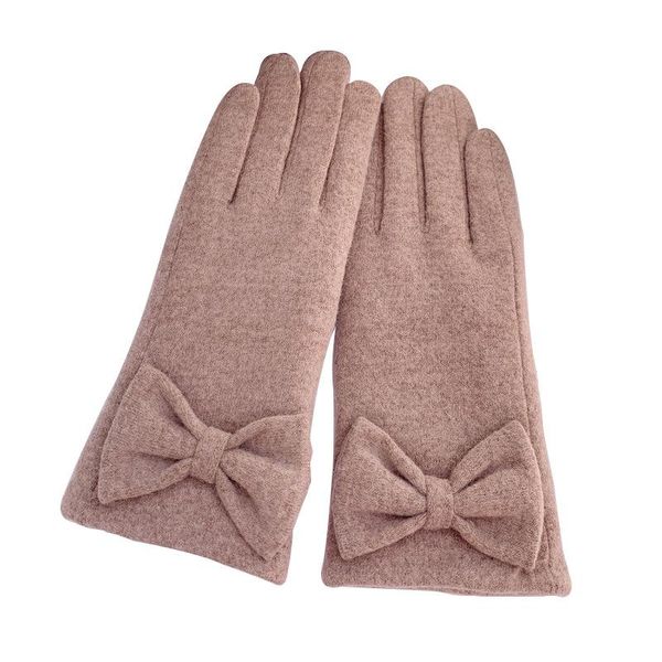 

five fingers gloves 2021 autumn winter women plus velvet fashion outdoor cashmere warm cycling driving touch screen windproof, Blue;gray