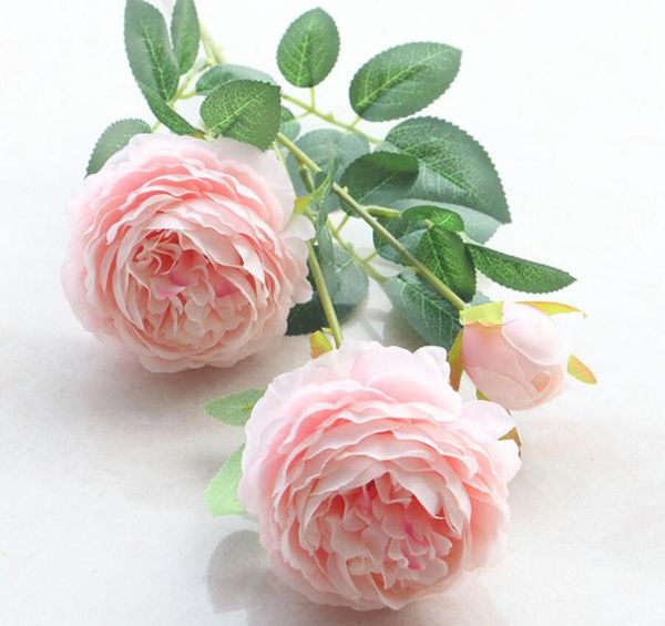

decorative flowers & wreaths 10 bundles 3 branches artificial silk rose flower for bouquet wedding party house el office vase decoration
