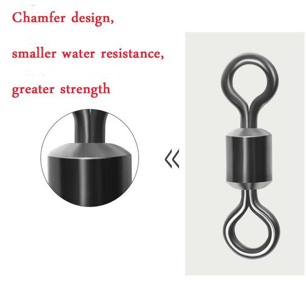 

eight-shaped swivel fishing gadget connector strong pull gear fast supplies hooks