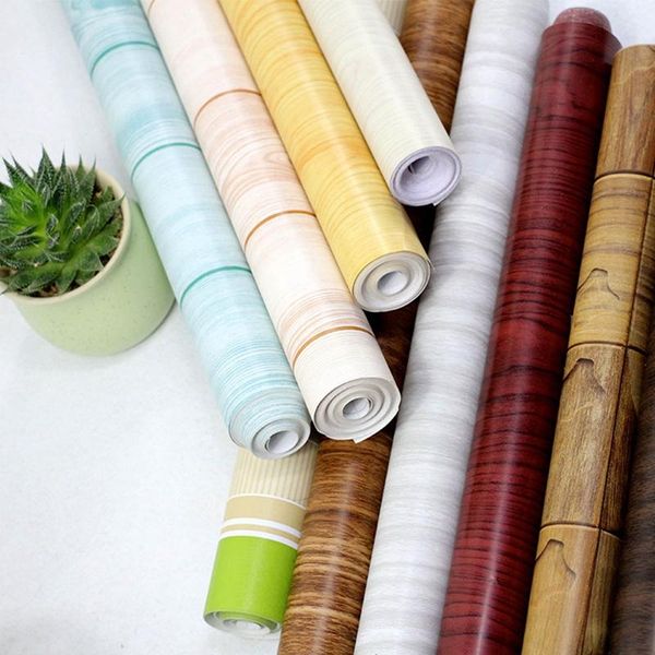 

wallpapers wood/marble/bricks grain removable wallpaper pvc self-adhesive refurbishment living room bedroom wall stickers decoration