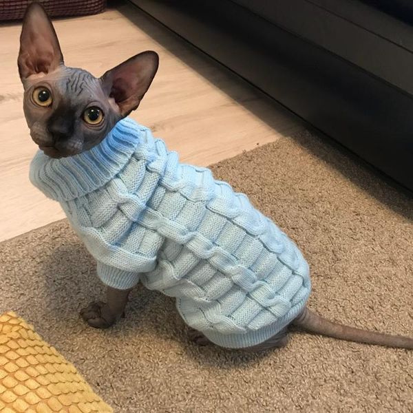 

cat costumes leisure pet sweater winter warm cotton clothes for small cats kitten coat jacket kitty knitted sweaters dog clothing