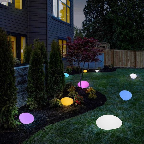 

colourful lights imitation stone lamp bright decorative lawn inserted ground lighting for attractions courtyard park camp furniture