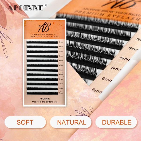 

abonnie lower lashes matte individual eyelashes extension mink bottom tray all size cilios single false1