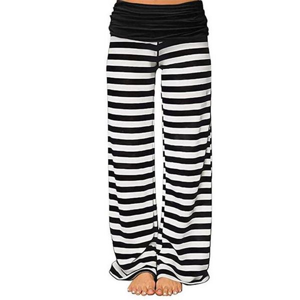 

summer women pants 2021 arrival fashion casual streetwear cargo girl loose female polka dot striped trousers women's & capris, Black;white