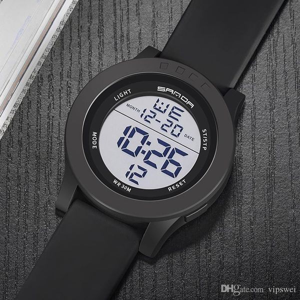 Orologio elettronico di moda semplice LED di lusso Orologio da polso sportivo militare digitale da uomo Cinturino in silicone impermeabile Orologi casual Relog