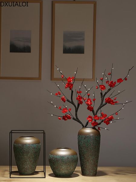 

vases chinese ceramic decoration porch living room tv cabinet flower arrangement creative home dining table vase