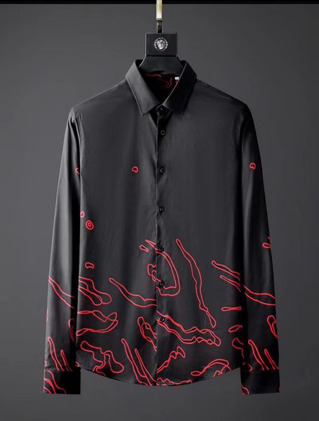 

mens designer shirts brand clothing men long sleeve dress shirt hip hop style cotton 2021new arrival 6870, White;black