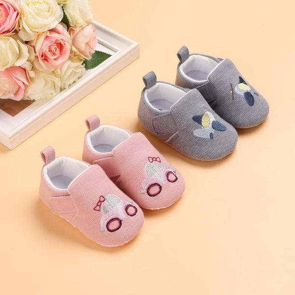 

first walkers male and female baby cute cartoon car plane printing soft bottom shoes 0 to 18 m steps