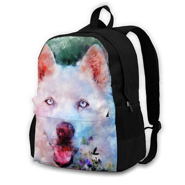 

backpack siberian husky backpacks big pretty polyester jogging woman bags