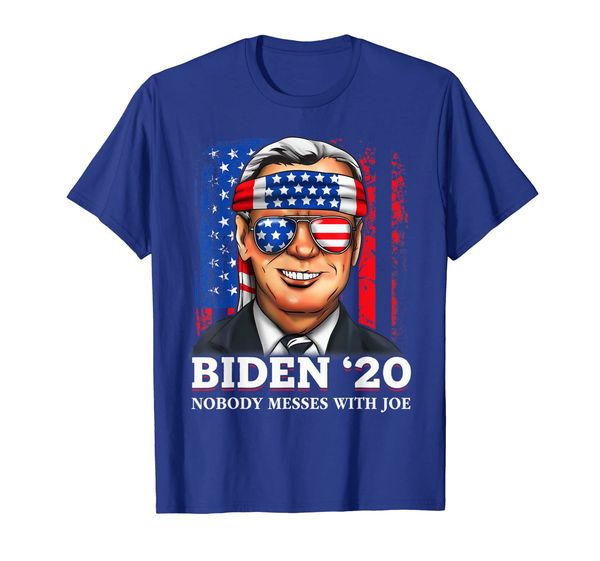 

biden 2020 election president nobody messes with joe t-shirt, White;black
