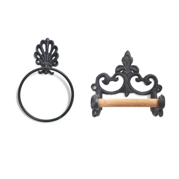 

toilet paper holders vintage holder american style hanging retro wrought iron shelf hook storage rack bathroom accessories