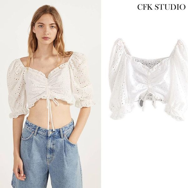 

women's blouses & shirts women short sleeve, White