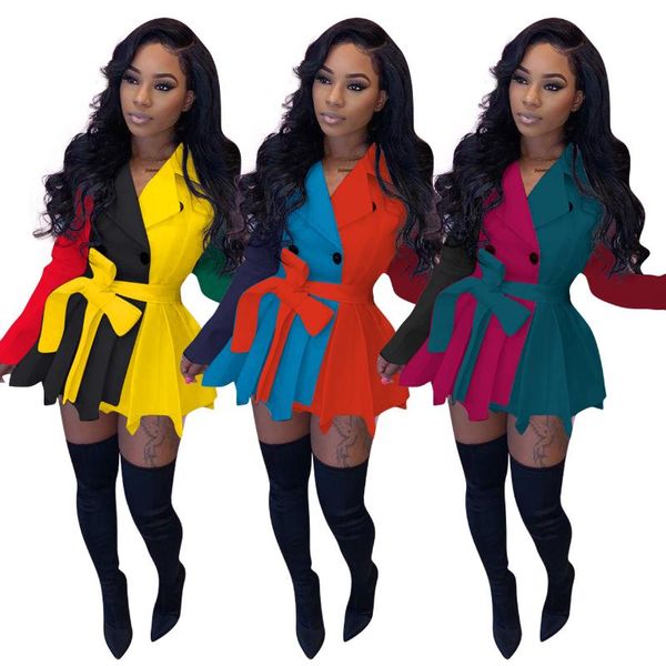 

ethnic clothing 2021 autumn fashion style african women v-neck long sleeve dress dresses for clothes, Red