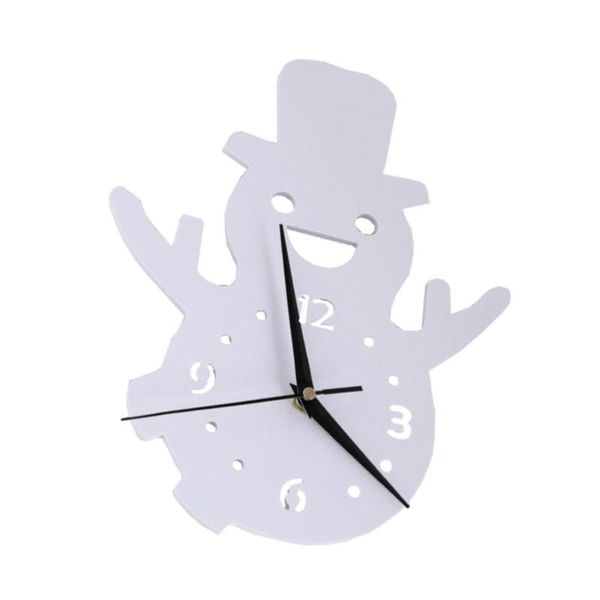 

wall clocks 1pc xmas kids room silent clock decor cartoon snowman pvc hanging