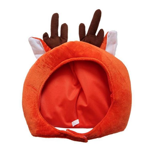 

Beanie/Skull Caps Cartoon Elk Deer Antlers Plush Hat Funny Animal Stuffed Toys Headgear Warm Earflap Cap Performance Party Costume Po Props, Blue;gray