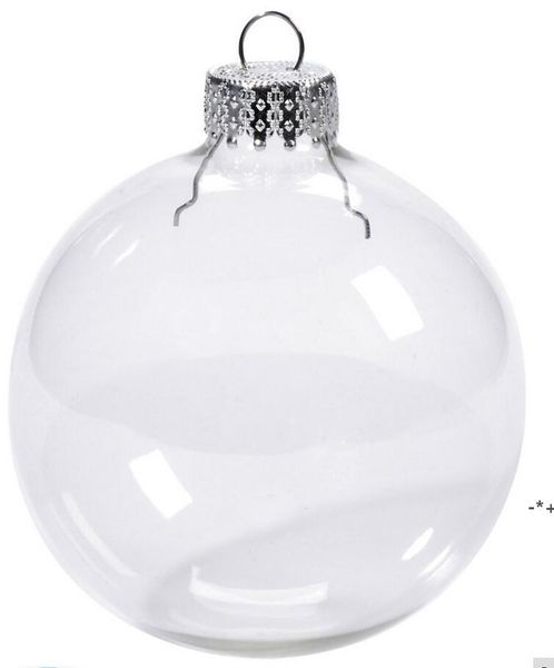 

factory outlet christmas decoration wedding bauble ornaments xmas glass balls decoration 80mm 06w0
