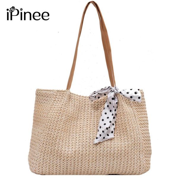 

evening bags ipinee summer large capacity women's bag 2021 fashion woven tote