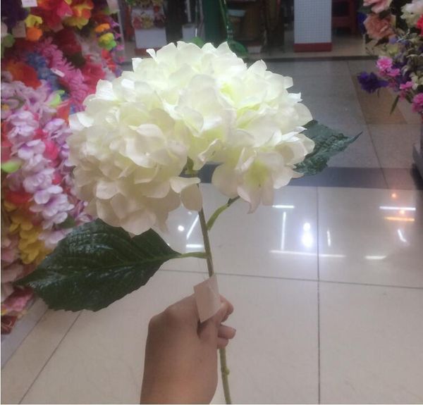 

artificial hydrangea flower 80cm/31.5" fake silk single hydrangeas 6 colors for wedding centerpieces home party decorative flowe flower