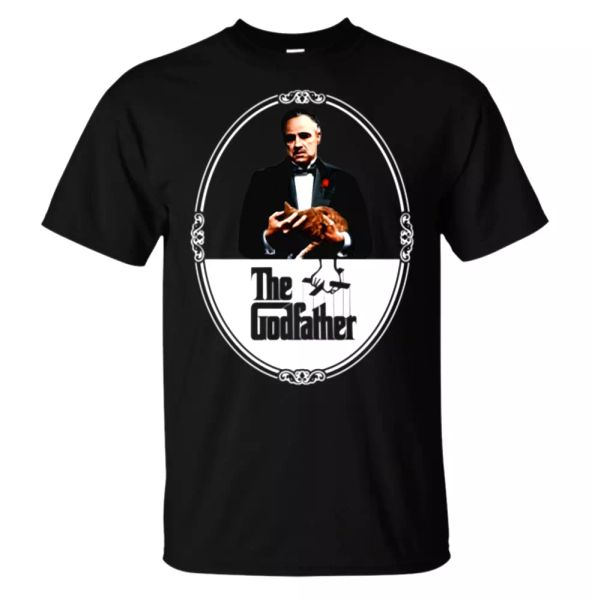 

Godfather, Mafia Movie, Marlon Brando, Don Corleone, Francis Copala, Retro, T-sh, White;black