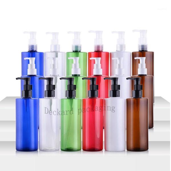 

storage bottles & jars 500ml plastic oil pump cosmetic pet container liquid soap lotion cream refillable personal care