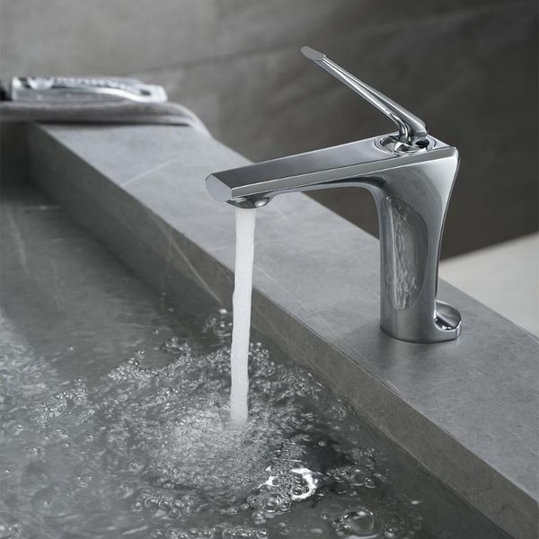 

wastafel kraan badkamer enkele handgreep hole chrome kranen dek vintage wassen cold mengkraan bathroom sink faucets