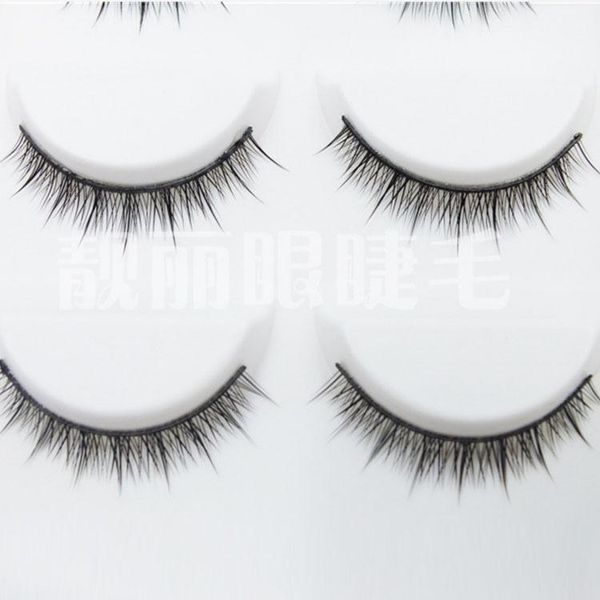 

false eyelashes set of 5 pairs hand-made natural curling short make up