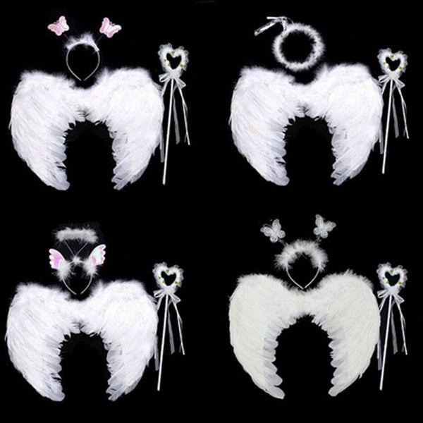 

party favor white girls magic sticks feather angel wings princess cosplay gift favors wedding birthday christmas halloween costume