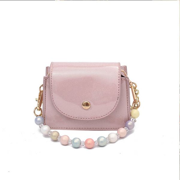 

girls handbags kids bags children accessories mini mother and daughter childrens chain pearl one-shoulder messenger bag b8432, Black