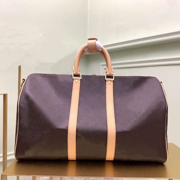 

women men 3 siz 45 50 55cm classic extra large travel bag coated canvas with flower print and check fashion duffle shoulder