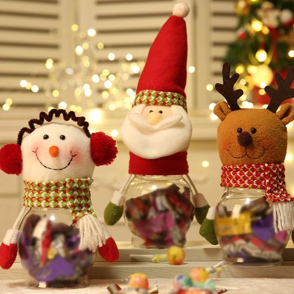 

christmas decorations 2# xmas navidad natal year 2022 decoration for the elderly transparent candy jar present