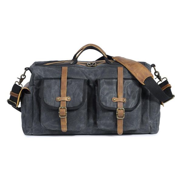 

duffel bags m191 waterproof bag men canvas weekend vintage military shoulder handbag leather travel tote large overnight