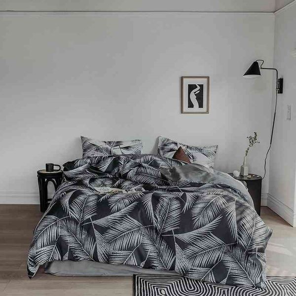 

100%egyptian cotton king  twin 3/4pcs white gray bedding duvet cover bed sheet pillowcase for woman man kids