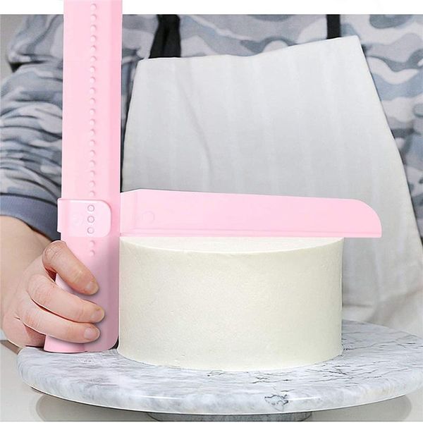

1pcs grade cake scraper adjustable fondant baking cream diy bakeware tableware kitchen tool accessories & pastry tools