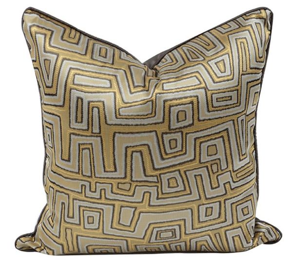 

vintage geometric decorative throw pillow/almofadas case 45 50 golden brown man,european abstract cushion cover home decorating cushion/deco