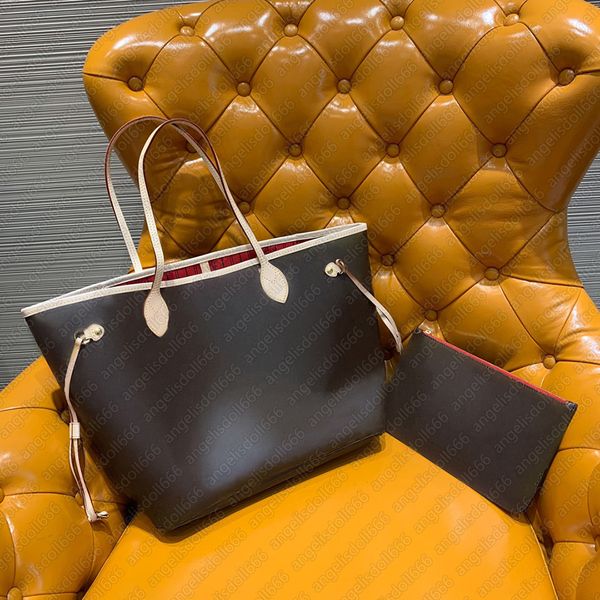 

handbag classic neverfuii shopping bag canvas monogramn letters print casual tote composite women luxurys designers bags coin purses with da