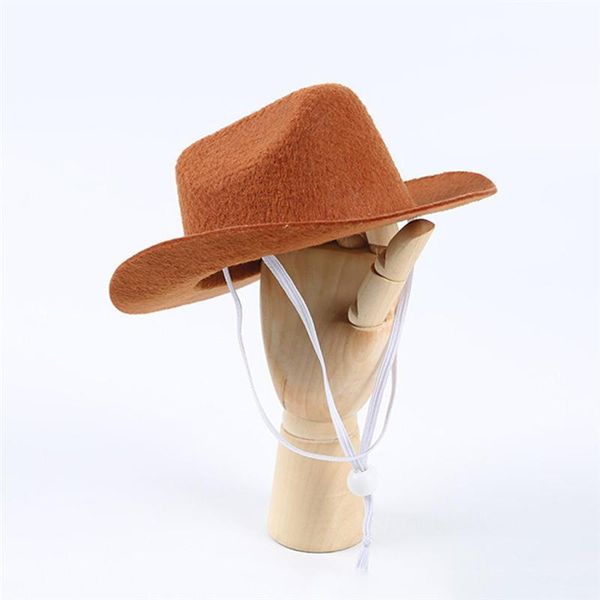 

soilid color pet hat po prop universal dog party cowboy for street apparel