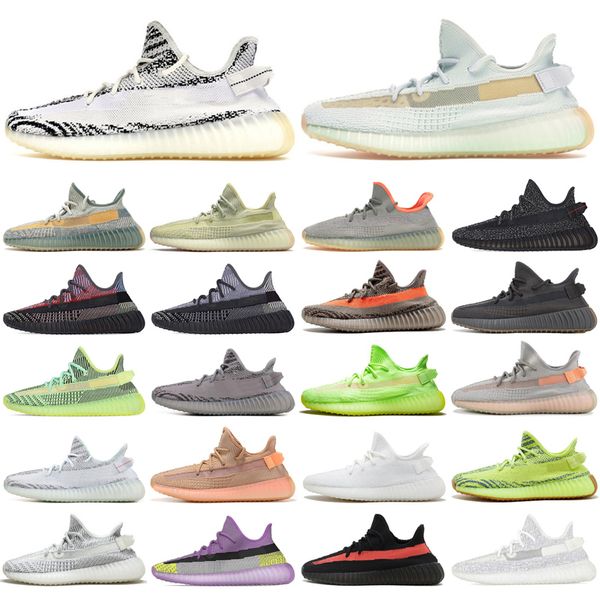 

2021 static reflective 3m v2 beluga 2.0 running shoes sesame butter black white breds oreos sports sneakers 36-47 l1