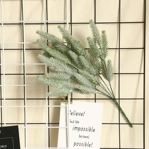 

green leaves pine needle home decoration accessories wedding decorative flowers wreaths christmas crafts artificial plants &