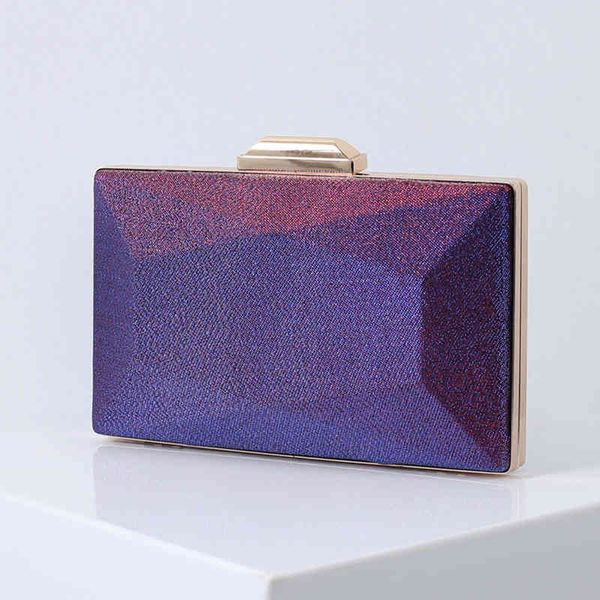

women's wedding clutch evening bag small handbag female banquet party purse luxury purple shoulder messenger bag