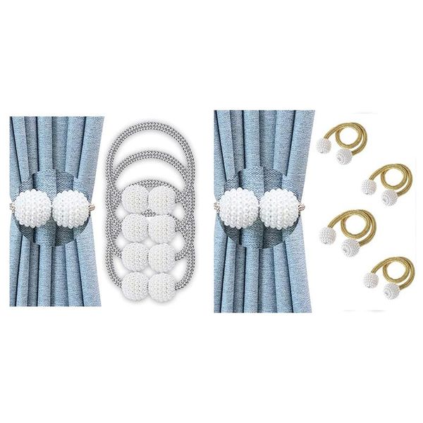 

other home decor 4 pieces of magnetic curtain tie braided back bracket suitable for hanging curtains and