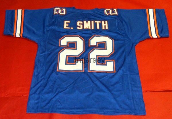 

custom emmitt smith florida gators blue jersey stitched add any name number, Black