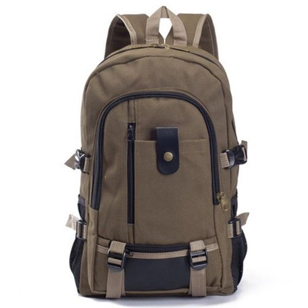 

outdoor bags men bag casual canvas backpack school rucksack vintage satchel shoulder laplarge-capacity commuter schoolbag